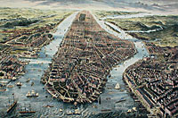 Aerial View of New York 1867