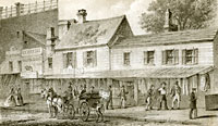 Old Houses in Chatham St. Opposite the Park, 1857