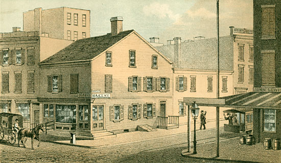 Old House, Corner of Houstin and Cannon Streets, 1864