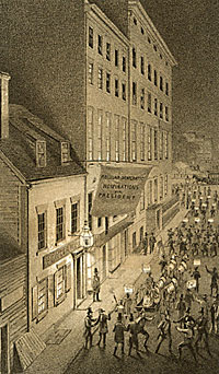 Pewter Mug Tavern & Tammany Hall, Frankfort St. 1860