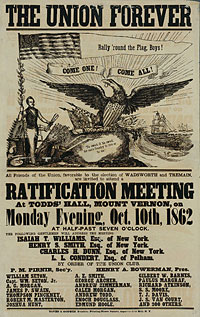 The Union Forever, Ratification Meeting for those favorable to the election of Wadsworth and Tremain