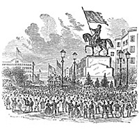 Union Square, New York, on April 20, 1861